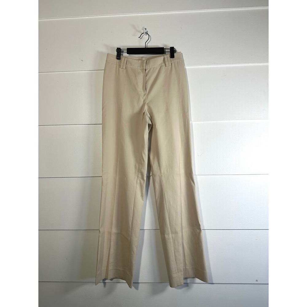 St John Sport womens 8 khaki Wide leg Chino high rise Pants Trousers vintage